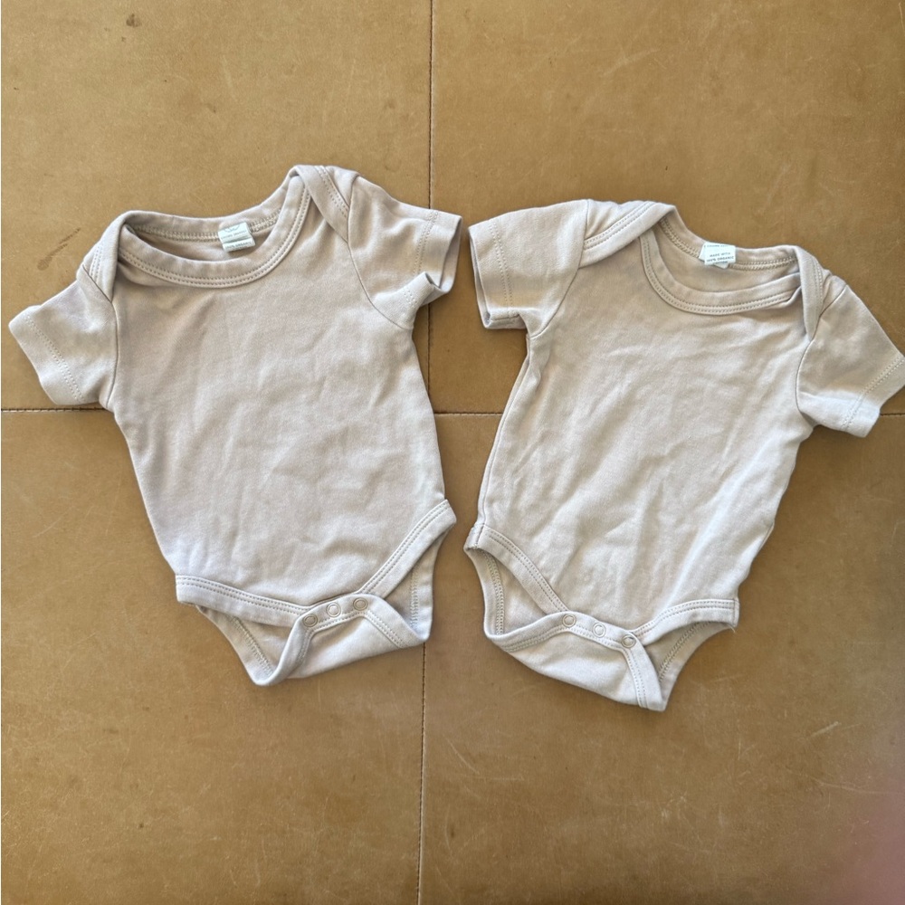 Colored Organics Newborn Onesies Set of 2